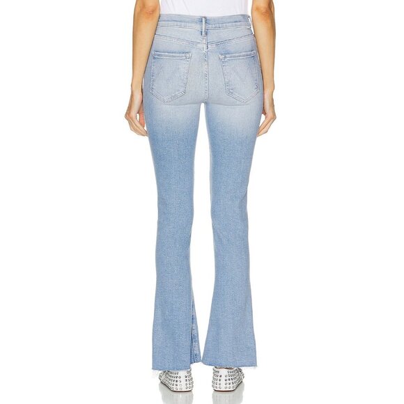 MOTHER The Runaway Step Fray California Cruiser High Rise Bootcut Jeans, Size 24 - Picture 4 of 15